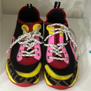 Fendi
Women's Low-Top FFreedom Sneakers Zucca Fabric, Mesh and Neoprene